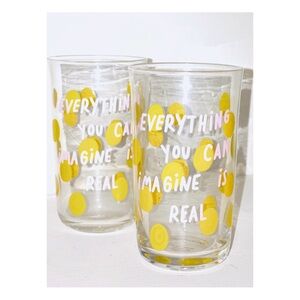 ANTHROPOLOGIE (2) juice glasses